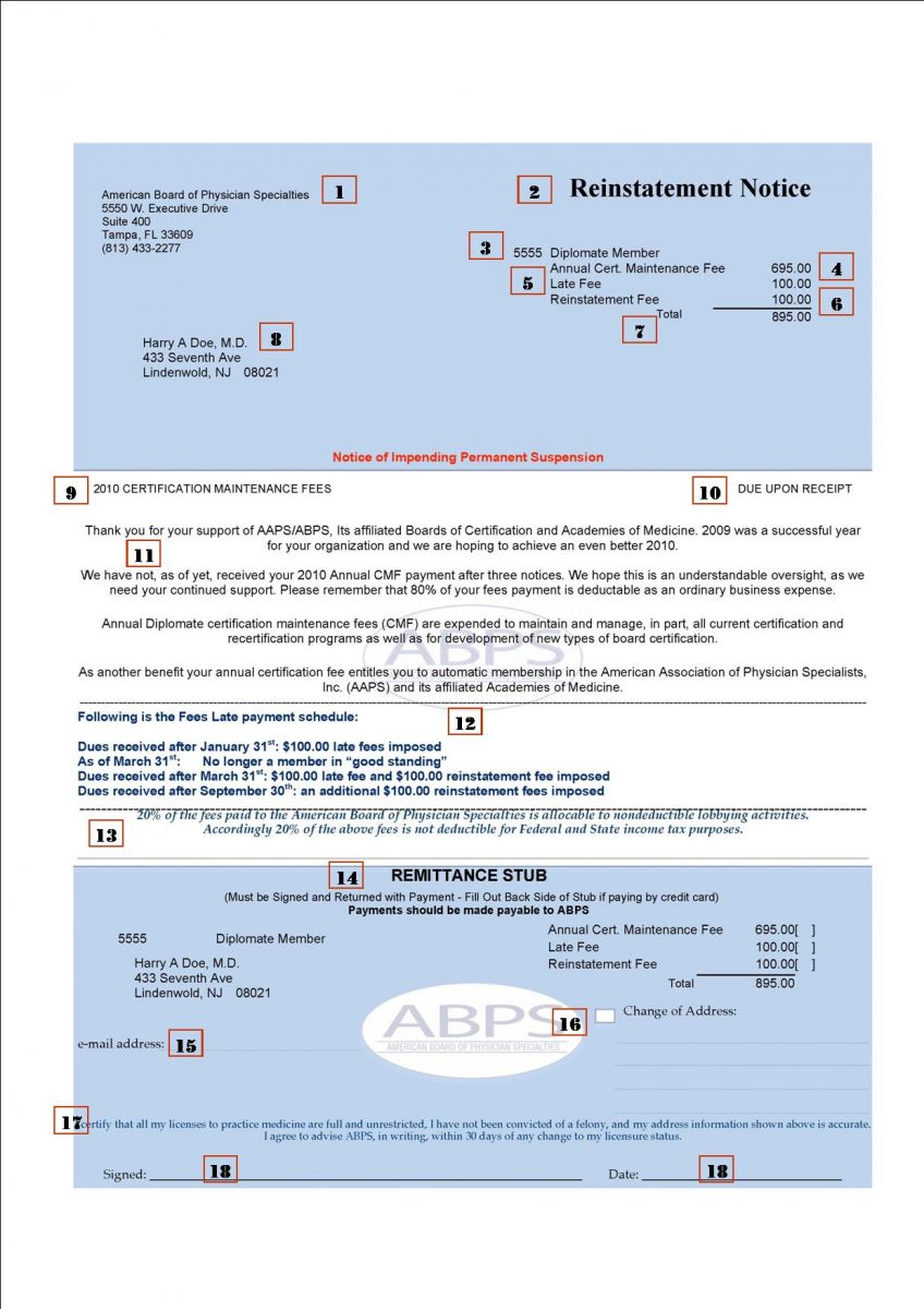 CMF Invoice 2010